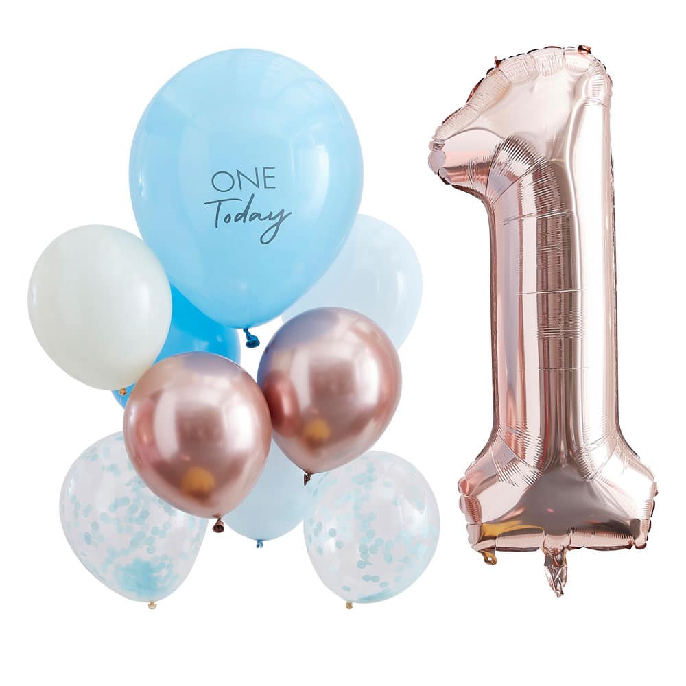 1-års bursdag ballongbukett