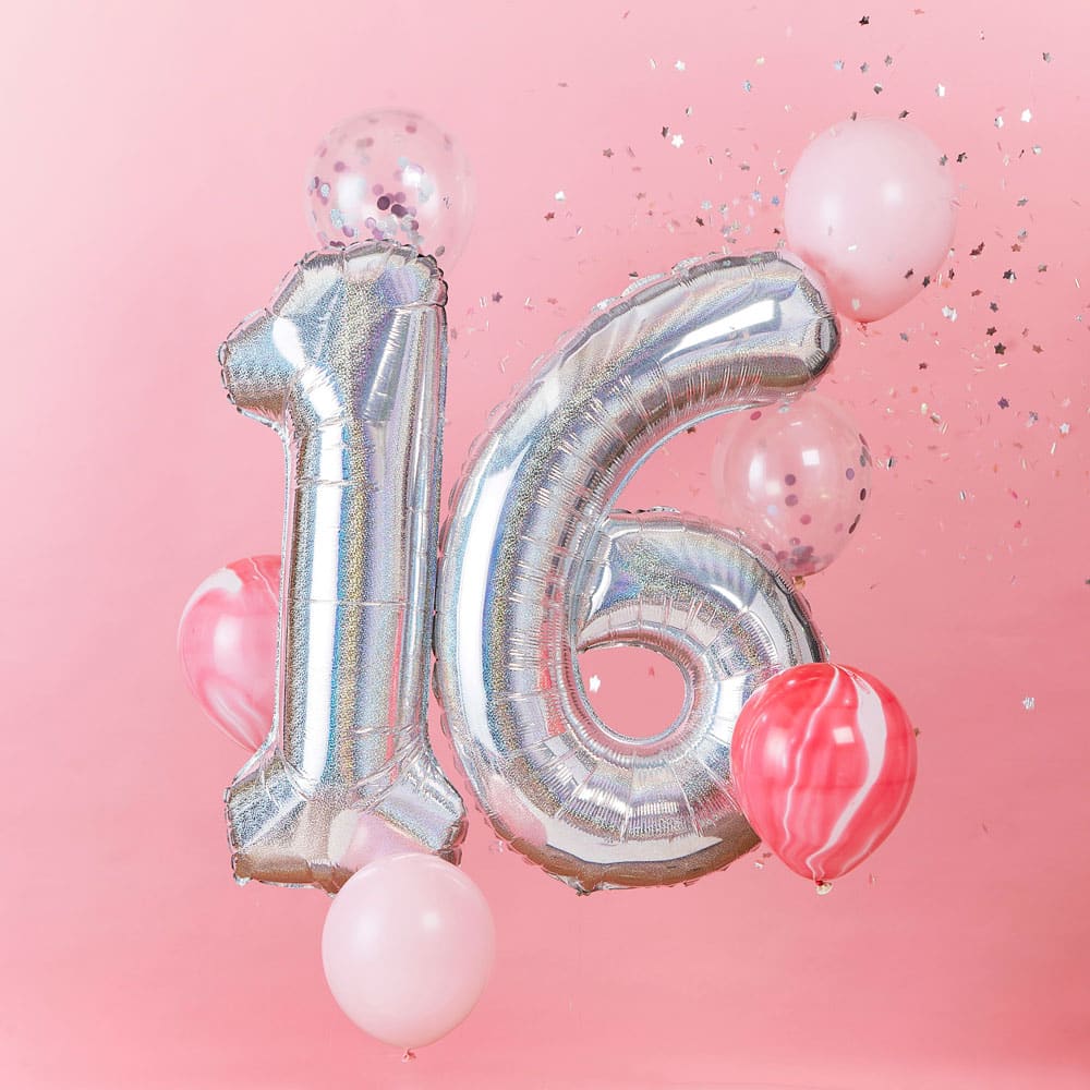 16-års bursdag ballongbukett