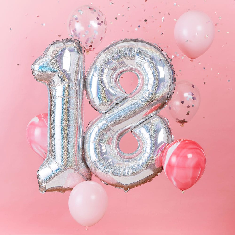 18-års bursdag ballongbukett