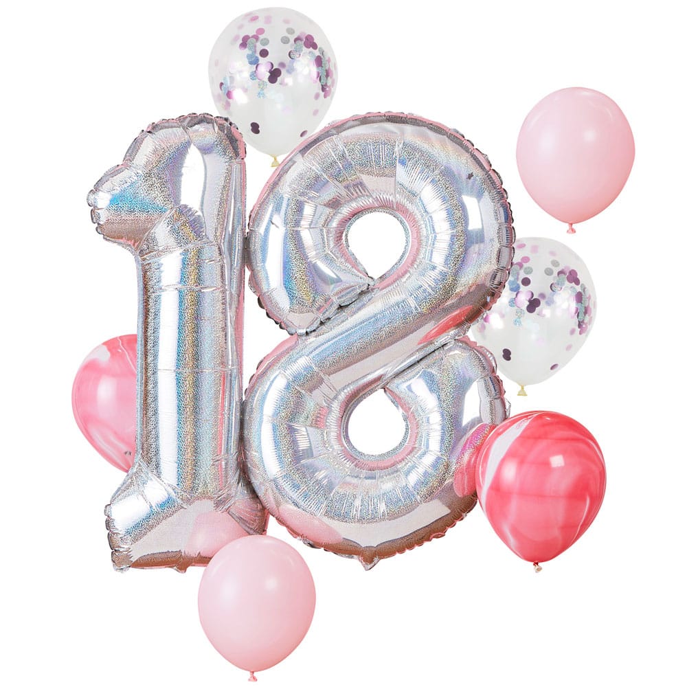 18-års bursdag ballongbukett