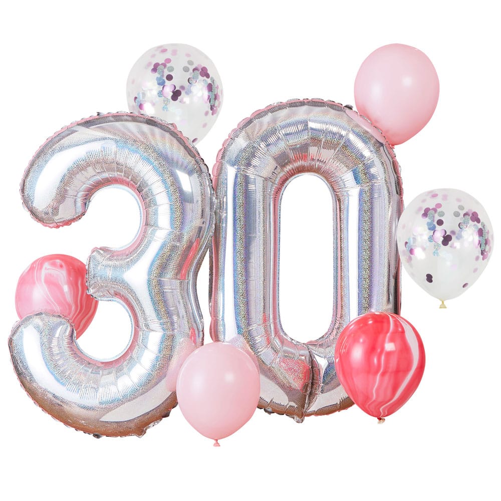 30-års bursdag ballongbunt