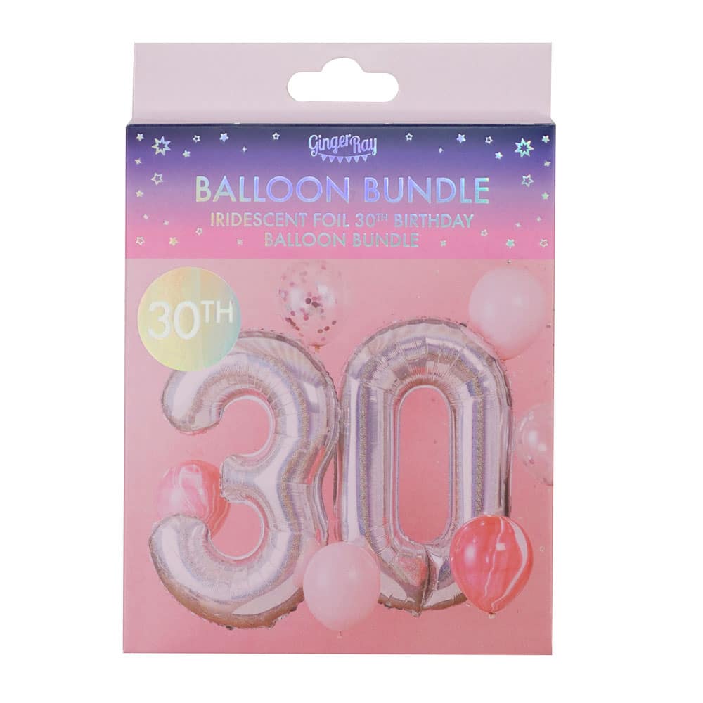 30-års bursdag ballongbunt