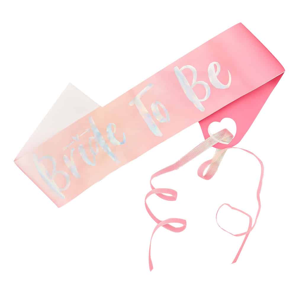 Brud-å-bli-bånd i rosa