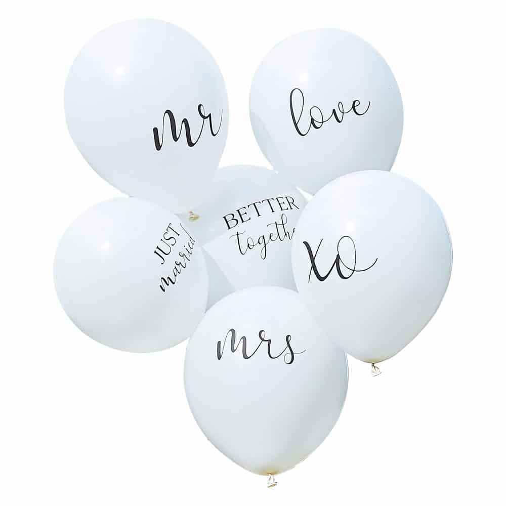 White Wedding Balloons