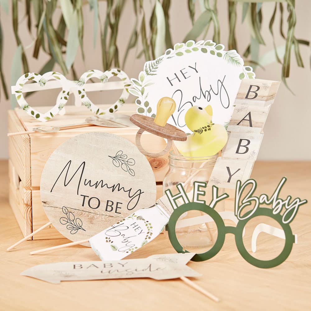Botanisk Baby Shower rekvisitter