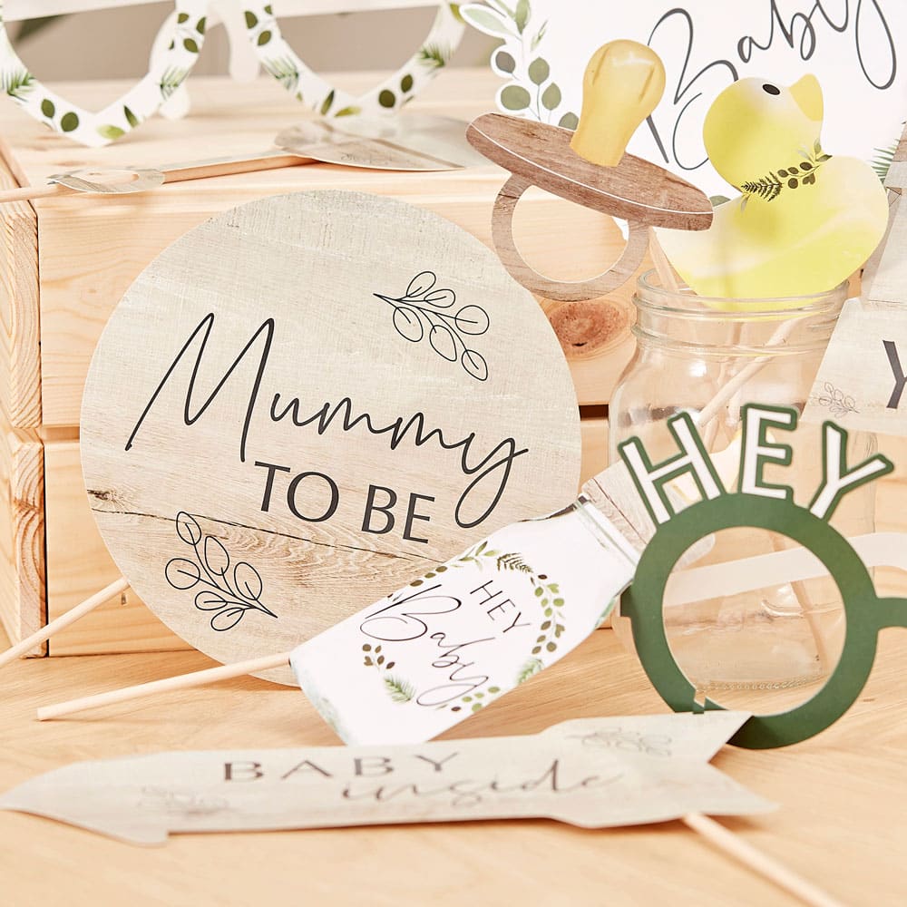 Botanisk Baby Shower rekvisitter