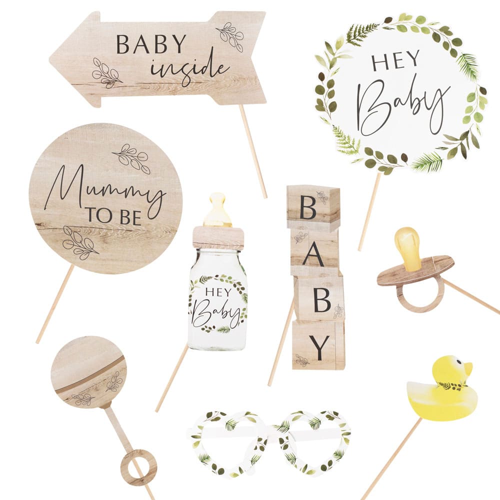Botanisk Baby Shower rekvisitter
