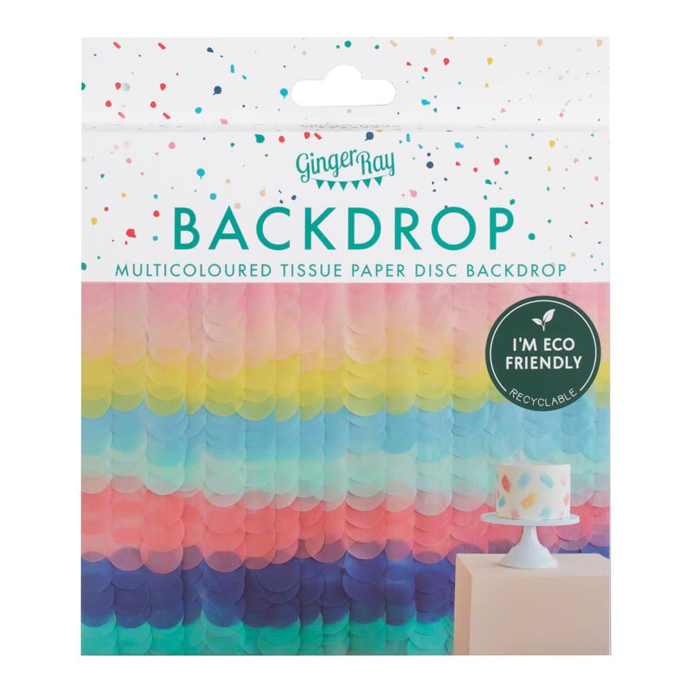 Crepe paper background multicolored ombre