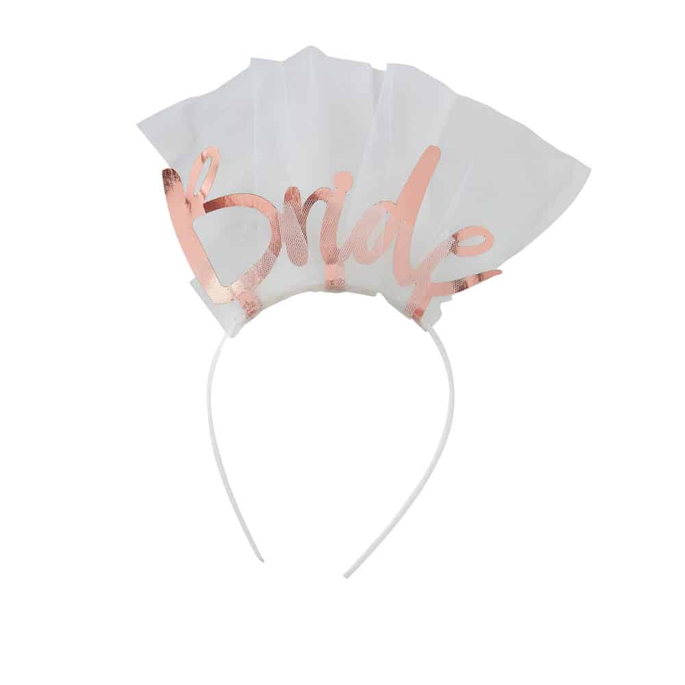 Bride pannebånd i rosa