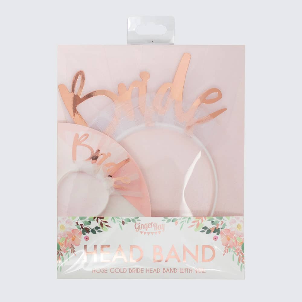 Bride pannebånd i rosa