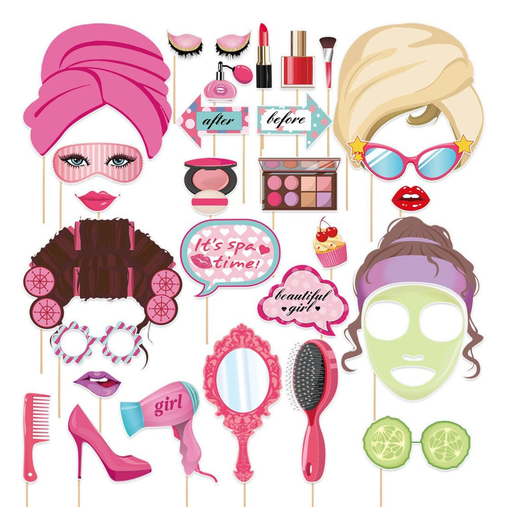 Spa day rekvisitter