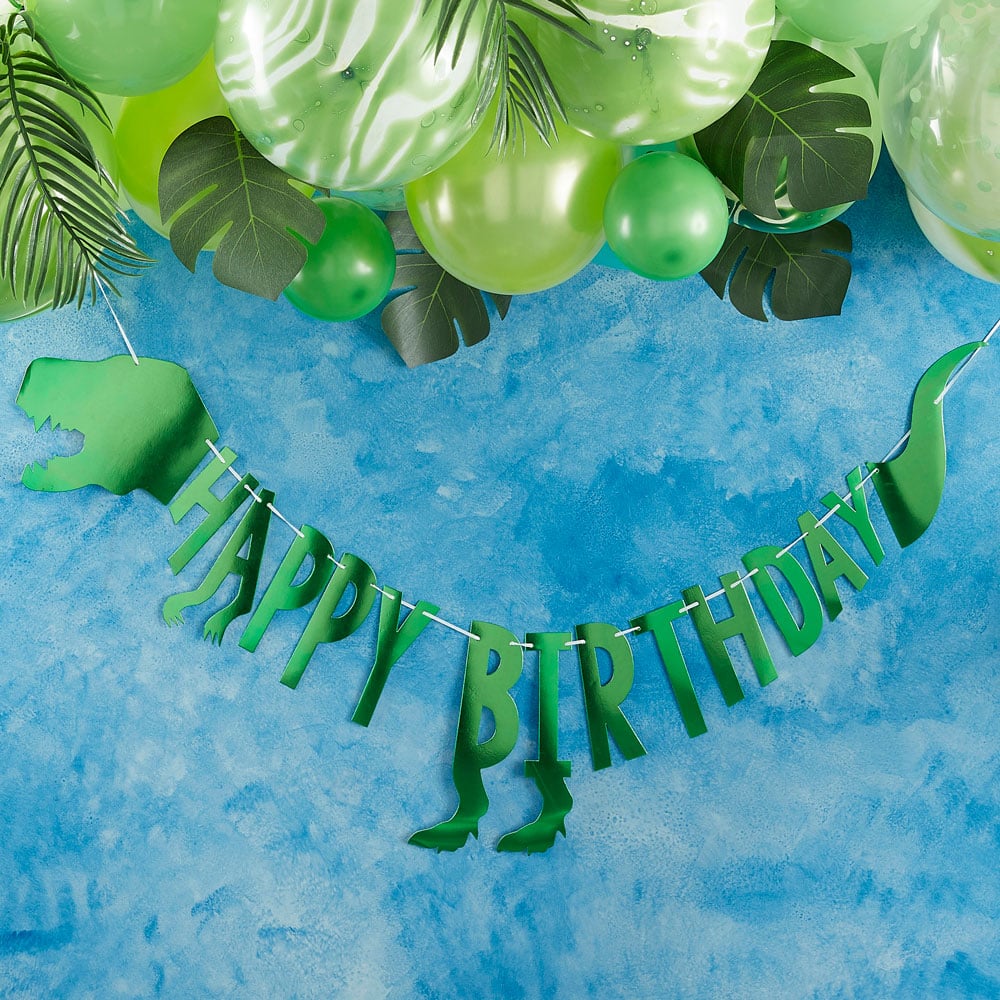 Happy Birthday dinosaur bursdagsbanner