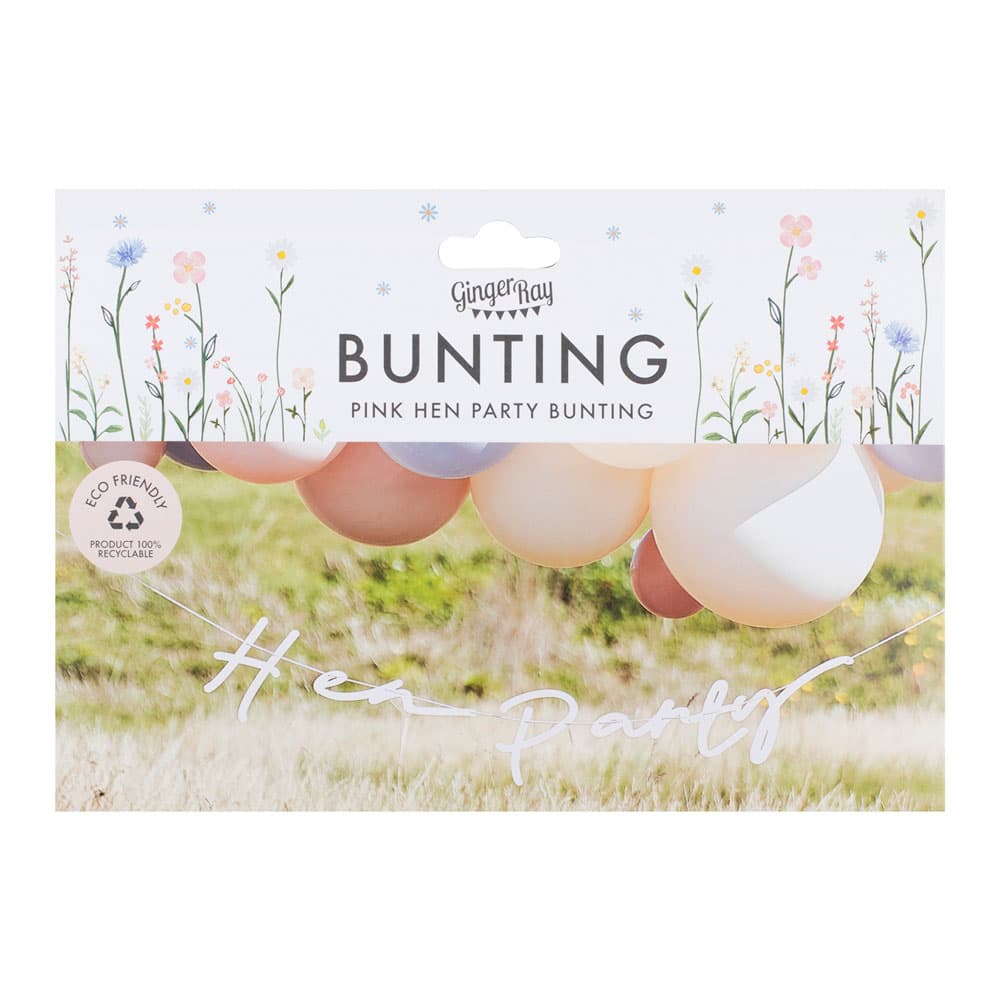 Rosa brud-til-være / utdrikningslag-banner