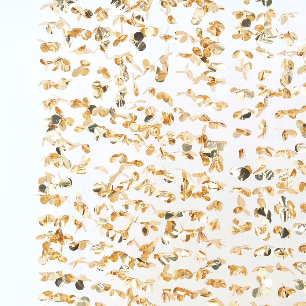 Gold-foiled floral background