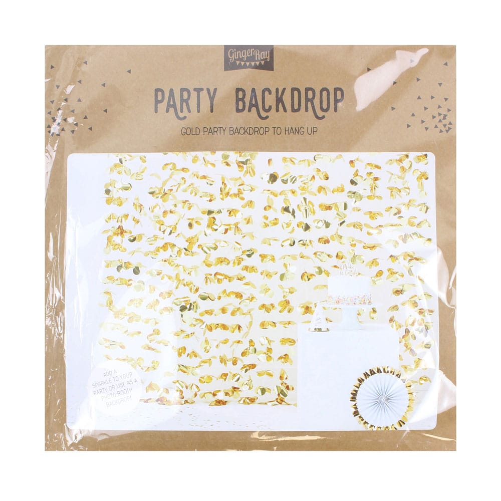 Gold-foiled floral background