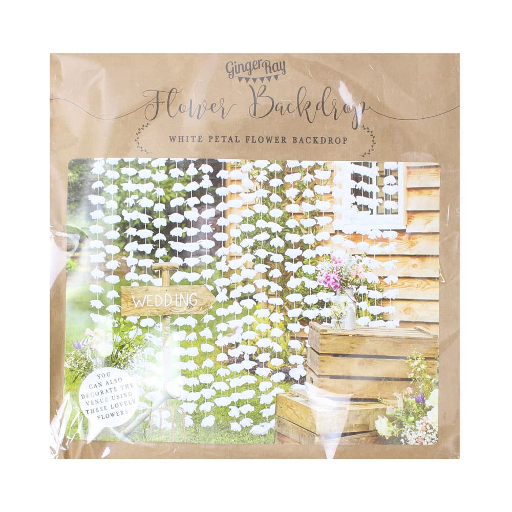 Hengende blomster bakgrunn – Hvite