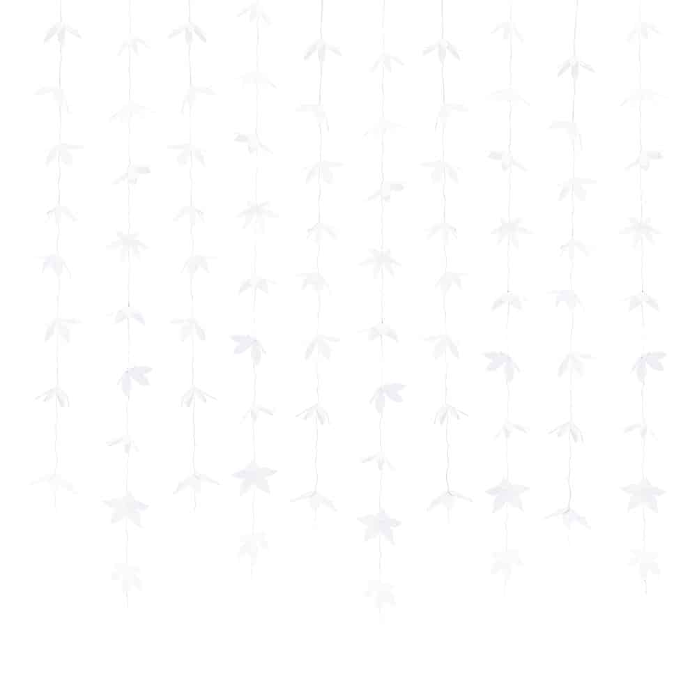 Hengende hvite origami blomster bakgrunn