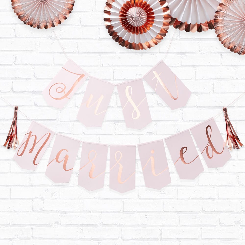Just Married flaggbanner