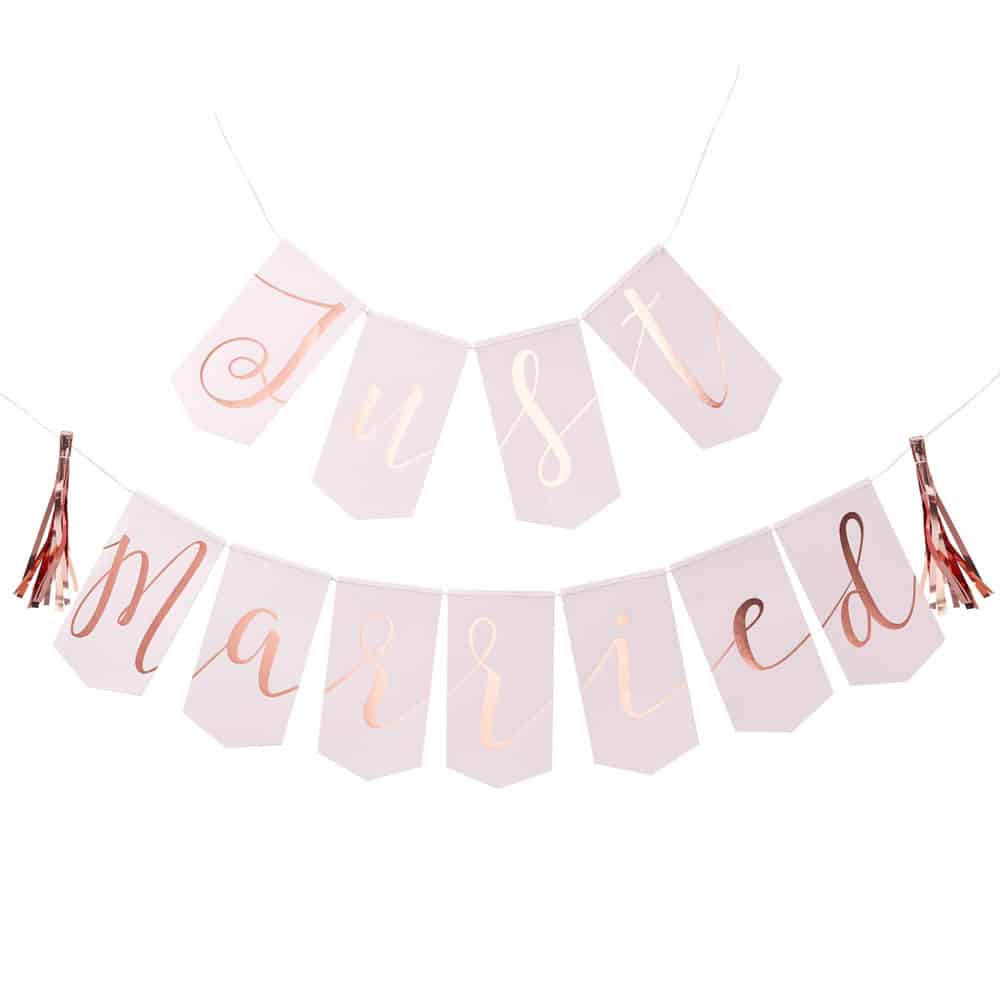 Just Married flaggbanner