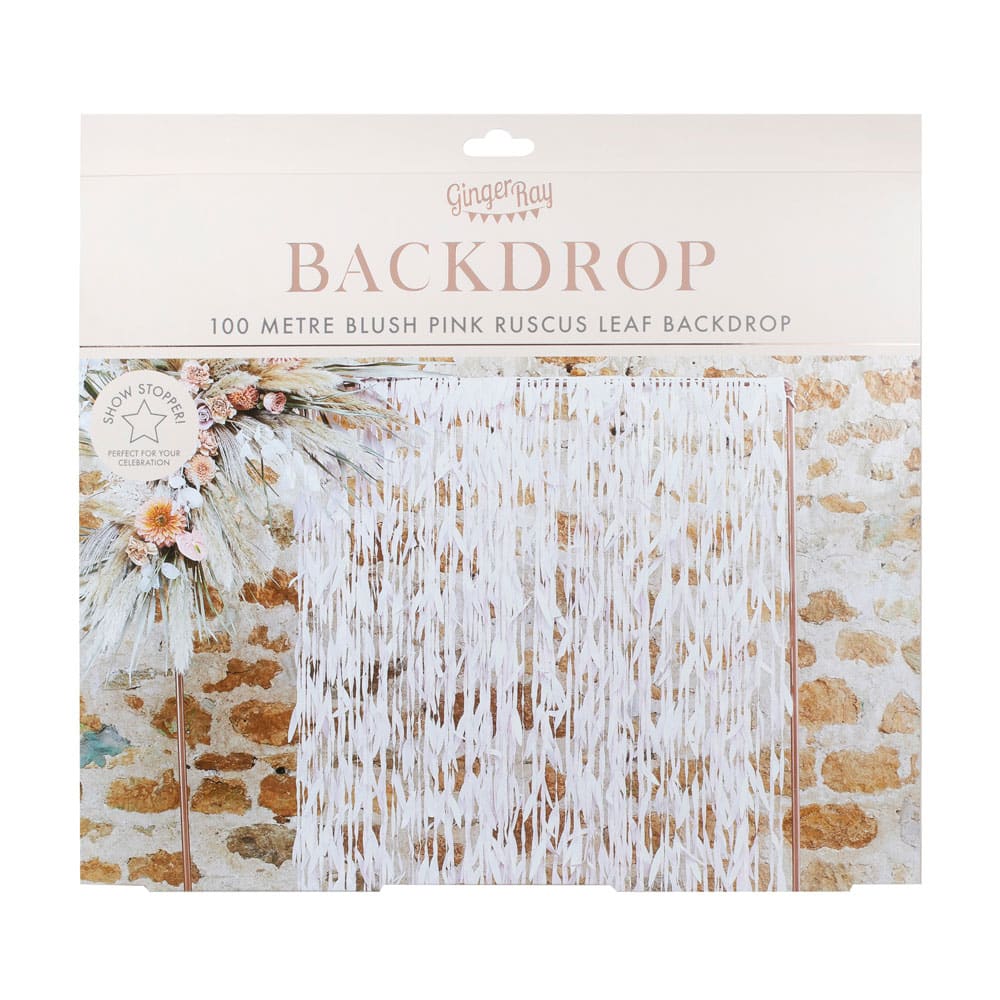 Hanging light pink/blush leaves background
