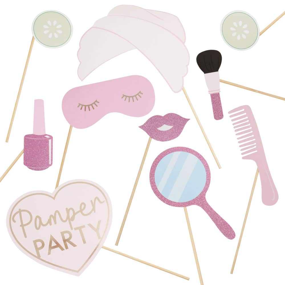 Pamper Party rekvisitter