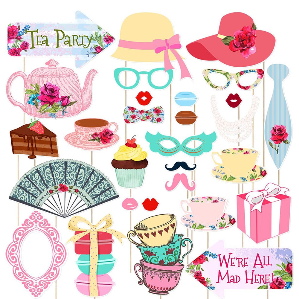 Tea party rekvisitter