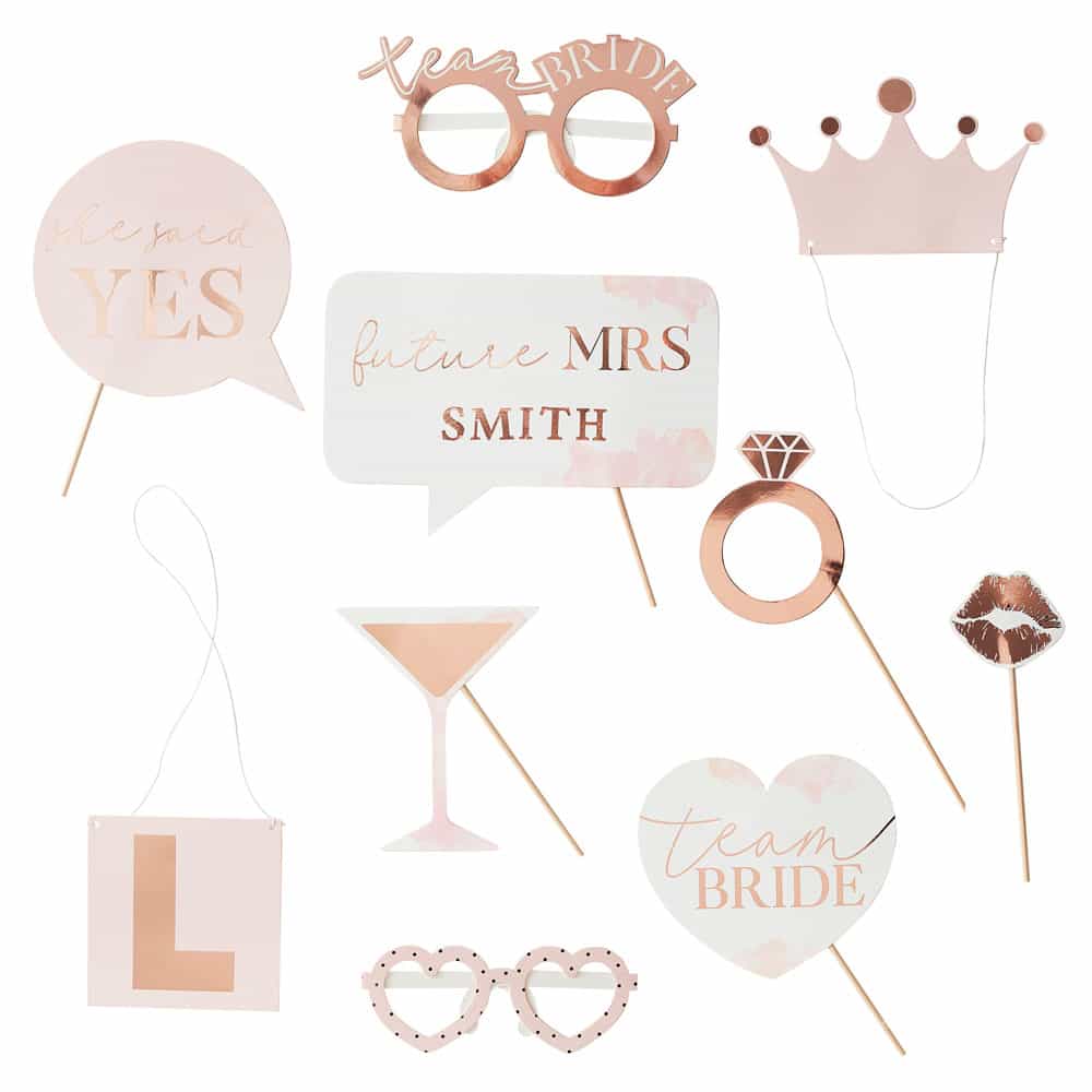 Bride to be / bridal shower personlig tilpassbare rekvisitter