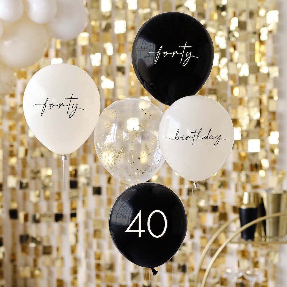 Birthday Balloons 40 years