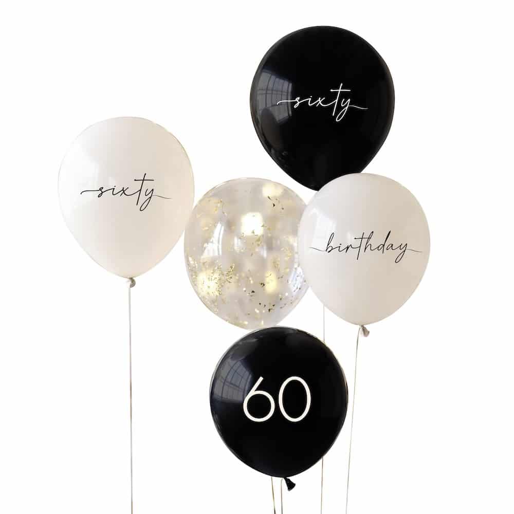 Bursdagsballonger 60 år