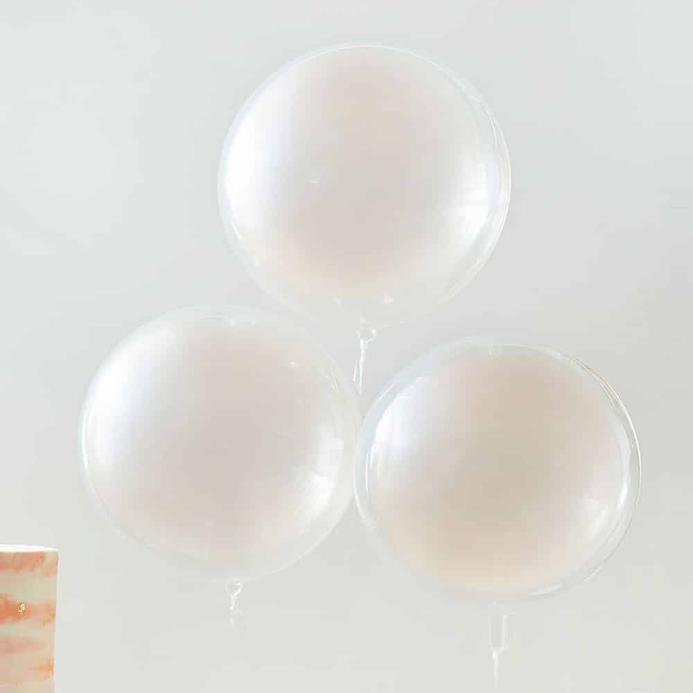 Runde ferskenballonger
