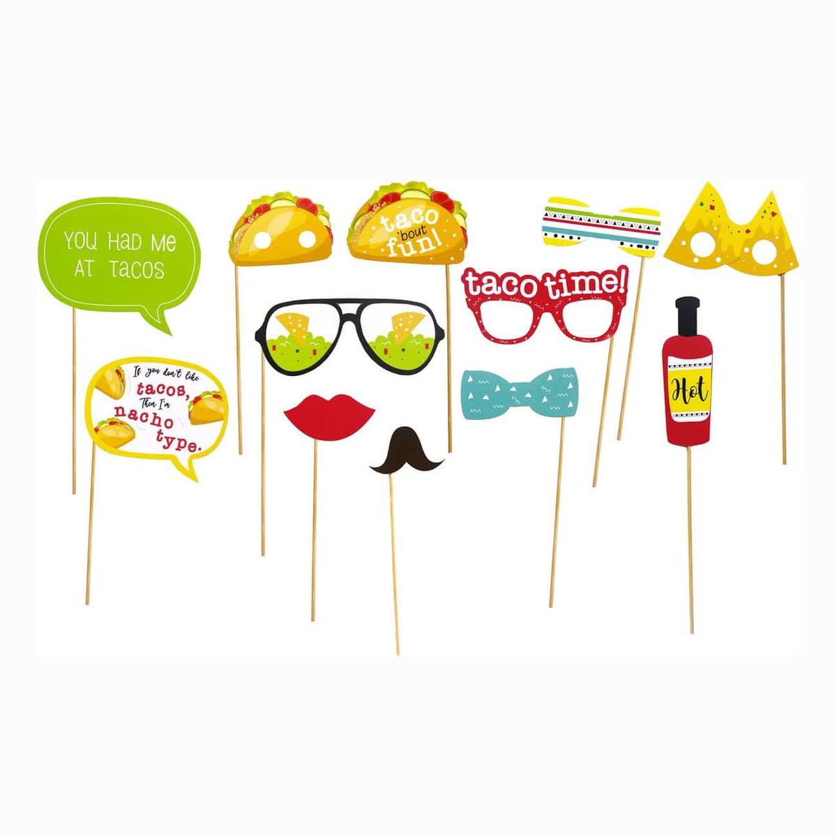 Tacofest-rekvisitter