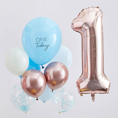 1-års bursdag ballongbukett