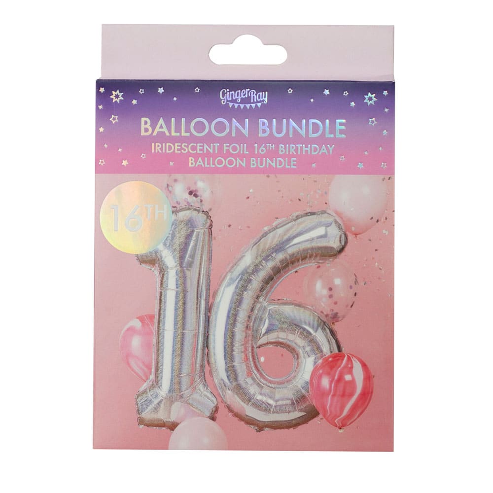 16-års bursdag ballongbukett
