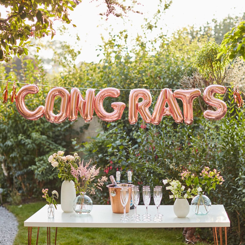 Roségull congrats banner