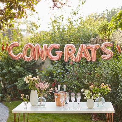 Roségull congrats banner