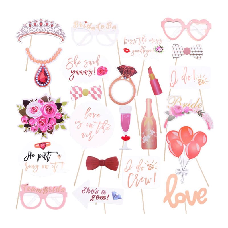 Bridal shower rekvisitter