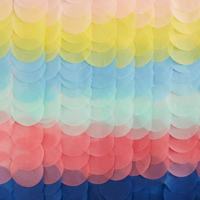Crepe paper background multicolored ombre