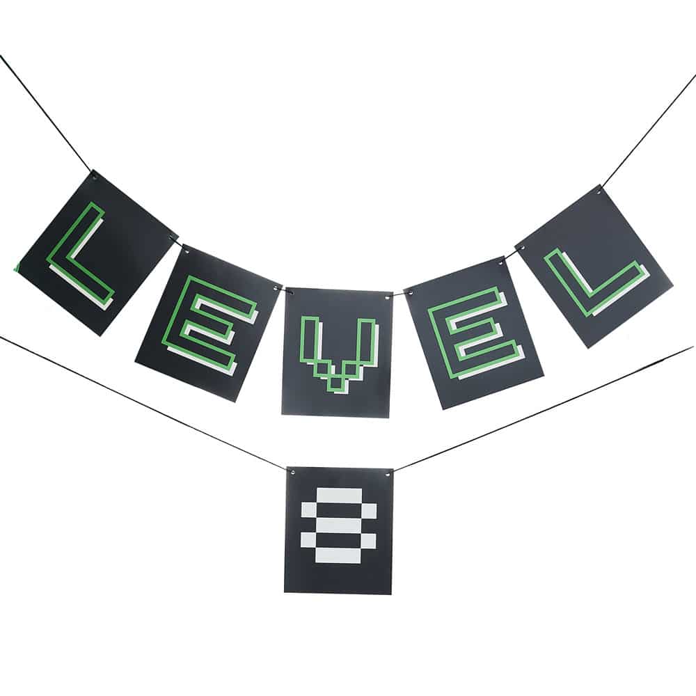 Customizable 'gamer' birthday banner