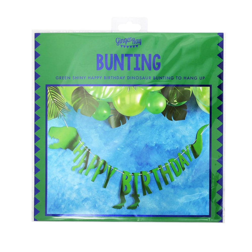 Happy Birthday dinosaur bursdagsbanner