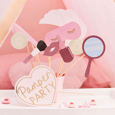 Pamper Party-rekvisitter
