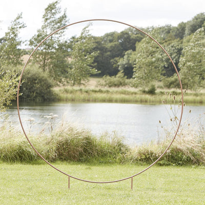 Round copper stand / wedding arch