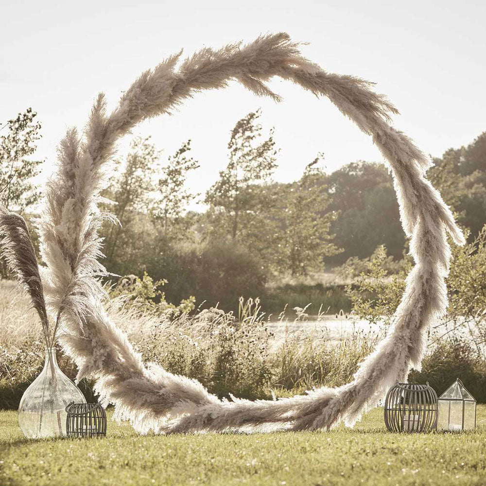 Round copper stand / wedding arch