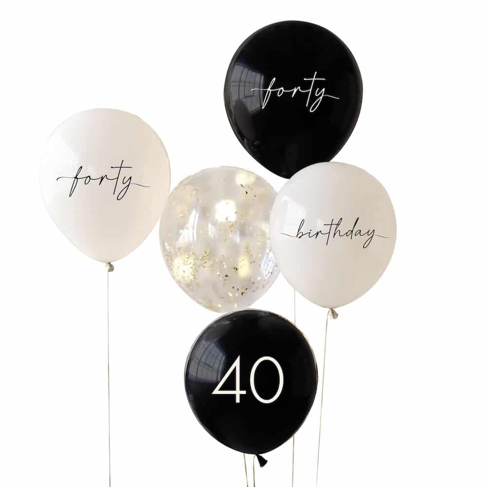 Birthday Balloons 40 years